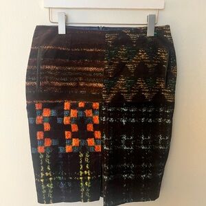 Linea Domani Velvet Patchwork Women's Skirt